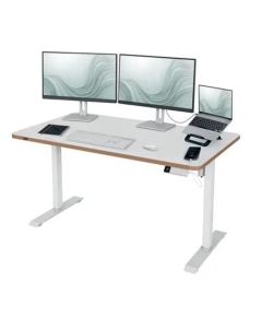Leitz Výškově nastavitelný elektrický ergonomický stůl Ergo bílý 140x80 cm (deska 67740001, base 67720001)