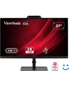 Viewsonic VG2741V-2K 27" IPS/2560x1440@120Hz/4ms/250cd/HDMI/DP/USB/USB-C/Webcam/Repro/Pivot/HAS/VESA