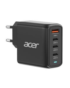 ACER 100W PD GaN charger - black; 3x USB Type-C + 1x USB Type-A , černá