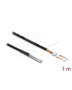 Delock Kabel teplotního senzoru s 3 pinové zásuvce pinové hlavy konektoru DS18B20, 1 m