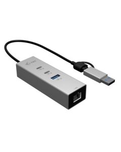 i-tec USB-C/USB-A Metal HUB 3 (2x USB-C, 1x USB-A) Port + 2.5GLAN