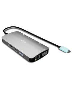 i-tec USB-C Metal Nano 3x Display (DP, HDMI and VGA) Docking Station, Power Delivery 100 W
