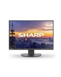 Sharp 24" EA242W Black - 1920x1200, IPS, W-LED, DP, HDMI, DP-OUT, LAN, USB-C, 150 mm height adjustable