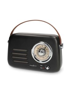 Nedis RDFM2600BK - FM Rádio Přenosné | Bluetooth® / FM | Napájení Accu/ z USB  | Analogový | 10 W | | Černá
