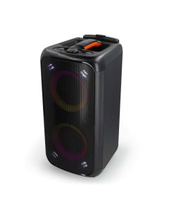 Nedis SPPT2480BK - Reproduktor Bluetooth® Party | 240 W | Rukojeť | Párty osvětlení | Ekvalizér | Černá / Oranžová