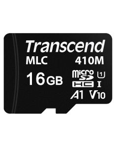 Transcend 16GB microSDHC410M UHS-I U1 (Class 10) A1 V10 MLC průmyslová paměťová karta (bez adaptéru)