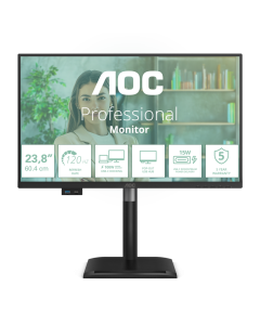 AOC LCD 24P4CV 23,8" IPS/1920x1080@120Hz/4ms/300cd/HDMI/DP/4xUSB/USB-C dock/RJ45/Repro/Pivot/HAS/5 let