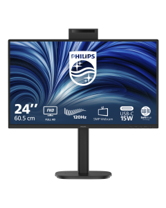 Philips LCD 24B2N3200JH 23,8" IPS/1920x1080@120Hz/4ms/300cd/VGA/HDMI/DP/4xUSB/Webcam/Repro/Pivot/HAS/VESA