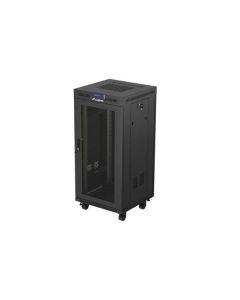 Lanberg RACK CABINET 19" FREE-STANDING 24U/600X600 (FLAT PACK) WITH MESH DOOR LCD BLACK LANBERG V2