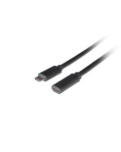 LANBERG PRODLUŽOVACÍ KABEL USB-C M/F 3.1 1,5 M ČERNÝ