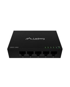 LANBERG SWITCH DSM1-1005 5X 1GB/S UNMANAGED GIGABIT ETHERNET DESKTOP 12V (KOVOVÝ KRYT)