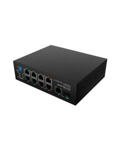 LANBERG SWITCH ILFE-8P-1GE-1S-120 LEHKÝ PRŮMYSLOVÝ POE 4XBT 4XAT SFP+ETH DIN FAST ETHERNET