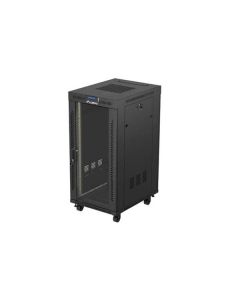 LANBERG INSTALAČNÍ RACK 19" 24U 600X800 ČERNÉ SKLENĚNÉ DVEŘE LCD (FLAT PACK) V2