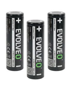EVOLVEO LiPower 217 Max 5000 – Li-ion baterie 21700 (3.7 V / 5000 mAh) 3 ks