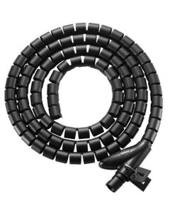EVOLVEO CableHold, organizér kabelů, 2,5 m x 2 cm, samosvorný, černý
