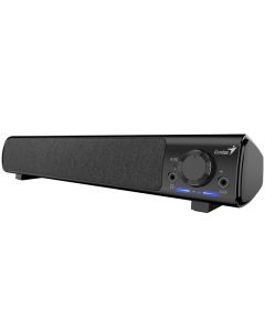 Genius 220BT, Reproduktor, soundbar, 4W RMS, Bluetooth, USB/USB-C, AUX (3,5mm jack), sluchátkový výstup, černý