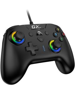 Genius GX Gaming GX-23UV, Gamepad, drátový, duální vibrace, pro PC, Switch, Switch Lite, PS4, PS3, Android, USB, černý