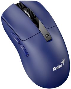 Genius NX-8280S BT, Myš, bezdrátová, optická, 3200DPI, 6 tlačítek, tichá, dobíjecí, Copilot, Bluetooth 5.3+2,4GHz,modrá
