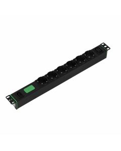 APC Easy PDU Basic 1U 10A 230V C14-> (6)Schuko (1)C13