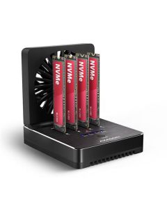 AXAGON ADSA-M2C44, USB4 dokovací stanice pro 4× M.2 NVMe SSD s funkcí klonování