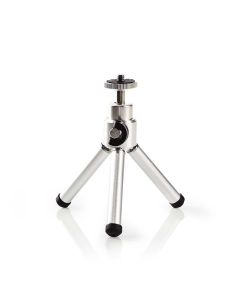 Nedis TPOD1000GY - Stativ | max. 0.8 kg | 11 - 14.5cm | 1 Segment | Kuličková hlava | taška | ABS / Ocel | Stříbrná