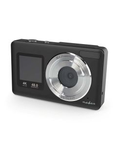 Nedis PCAM2530BK - Digitální Fotoaparát| Duální Obrazovka | 48 MPixel | 4K@30fps | 5 MPixel CMOS | Černá