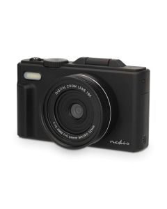 Nedis PCAM2570BK - Digitální Fotoaparát | Flip Screen | 75 MPixel | 5K@15fps | 16 MP | Černá