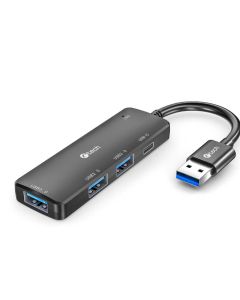C-TECH HUB USB, UHB-U3-AC, 1x USB-A 3.0, 2x USB-A 2.0,1x USB-C, černá