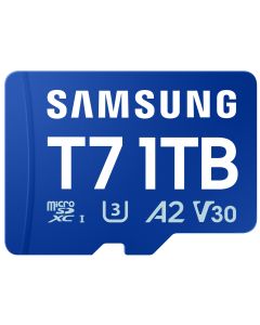 Samsung T7/Micro SDXC/1TB/UHS-I U3 / Class 10/Modrá + Adaptér