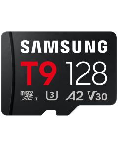 Samsung T9/Micro SDXC/128GB/UHS-I U3 / Class 10/+ Adaptér/Černá + Adaptér