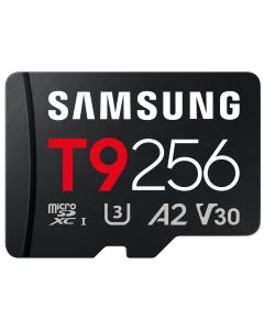 Samsung T9/Micro SDXC/256GB/UHS-I U3 / Class 10/+ Adaptér/Černá + Adaptér