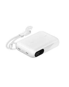 Belkin BOOST CHARGE™ USB-C Power Delivery PowerBanka s displejem, 10000mAh, 20W, bílá