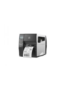 Zebra Printer ZT231; 4", 203 dpi, Thermal Transfer, Cutter with Catch Tray, EU/UK Cords, USB, Serial, Ethernet, BTLE,