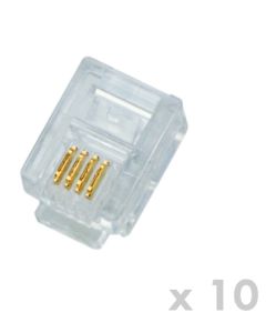 DATACOM Plug UTP CAT3 6p4c- RJ11 lanko (10ks)