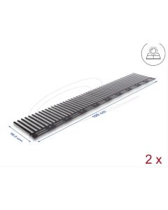 Delock Zábrana proti zvířatům / ochrana proti ptákům pro fotovoltaické systémy 1 m – 2 kusy, hnědá (193 mm)