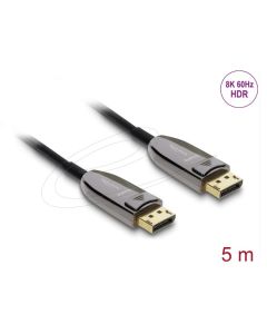 Delock Aktivní optický kabel DisplayPort 2.1 8K 60 Hz 40 Gbps 5 m