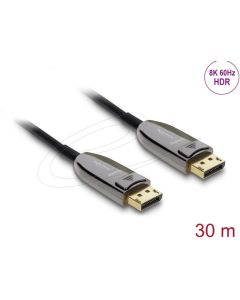 Delock Aktivní optický kabel DisplayPort 2.1 8K 60 Hz 40 Gbps 30 m