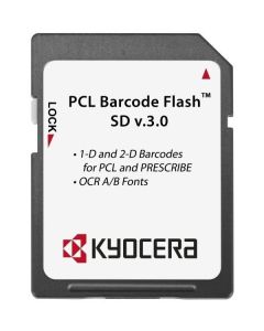 Kyocera TYPE D/E SD karta s Barcode, OCR fonty