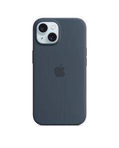 iPhone 15+ Silicone Case with MagSafe - Storm Blue