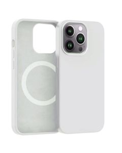 ER POWER Silikonový kryt CARNEVAL SNAP pro iPhone 14 Pro Max s MagSafe - bílá