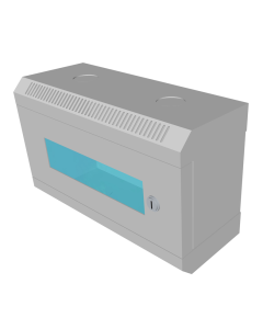 10" rack jednodílný 4U/140 DATACOM Šedý Skl.dv.