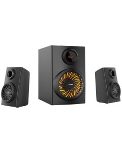 FENDA F&D repro F190X/ 2.1/ 46W/ černé/ BT5.0/ FM rádio/ USB přehrávání/ LED podsvícení/ dálkové ovládání
