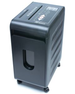 AT skartovač Slim S P-4/ řez 4x15 mm/ pracovní šíře 230 mm/ kapacita 12 listů/ objem koše 22 l/ stupeň utajení P4/ černý