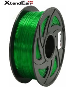 XtendLAN PETG filament 1,75mm průhledný zelený 1kg