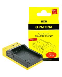 PATONA nabíječka Foto Canon LP-E8 slim, USB-C