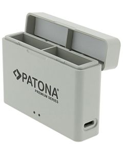 PATONA nabíječka pro digitální kameru BOX DJI Osmo Action 3 / 4 / 5 USB-C