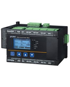 Planet Elektroměr, 10x okruhů, RC/MV 0~333mv, AC 85/264V, DC 100/300V, RS-485 Modbus RTU/TCP, DIN