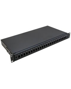 XtendLan 19" optický rozvaděč, 24 portů SC simplex, výsuvný, černý