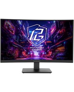 Phantom Gaming by Asrock monitor zakřivený PG27QRT1B 27"/VA/2560x1440/180Hz/300cd/m2/1ms/HDMI/DP/speaker