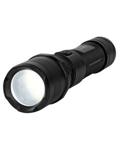 NEDIS LED svítilna/ napájení z baterie/ 3,7 V DC/ 10 W/ 1000 lm/ dosah 110 m/ černá